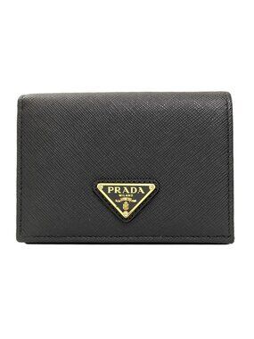 Prada Logo Bifold Wallet Saffiano